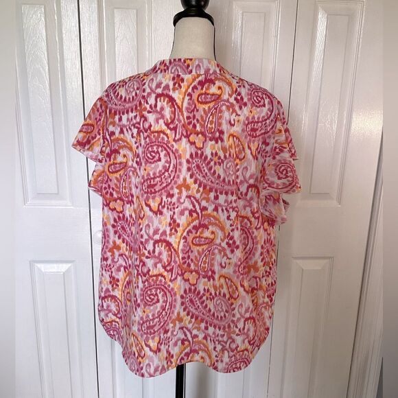 Shein Curve - Flowy Pink Patterned Top - 3XL - Picture 4 of 4